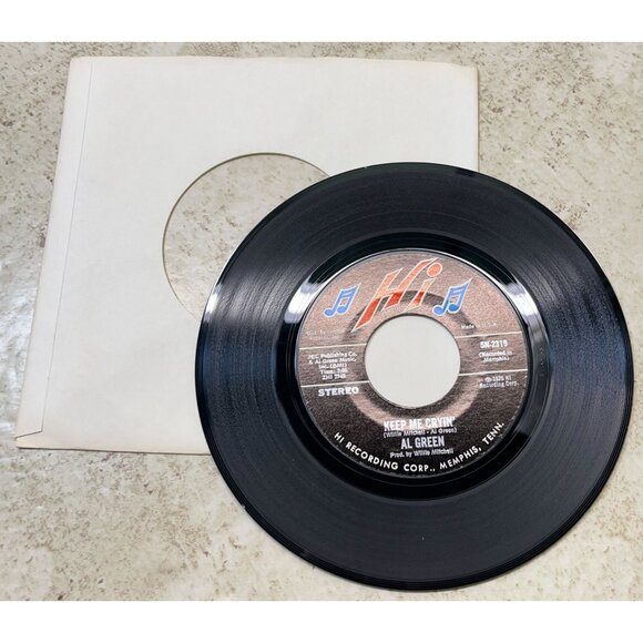 Al Green Keep Me Cryin / There Is Love 45 Soul 1976 Hi 2319 VG+ - Picture 3 of 7